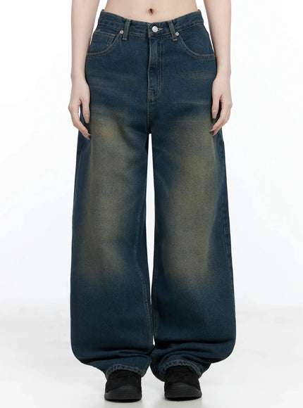 naom-vintage-wide-jeans-if502 / Dark blue