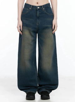 naom-vintage-wide-jeans-if502 / Dark blue