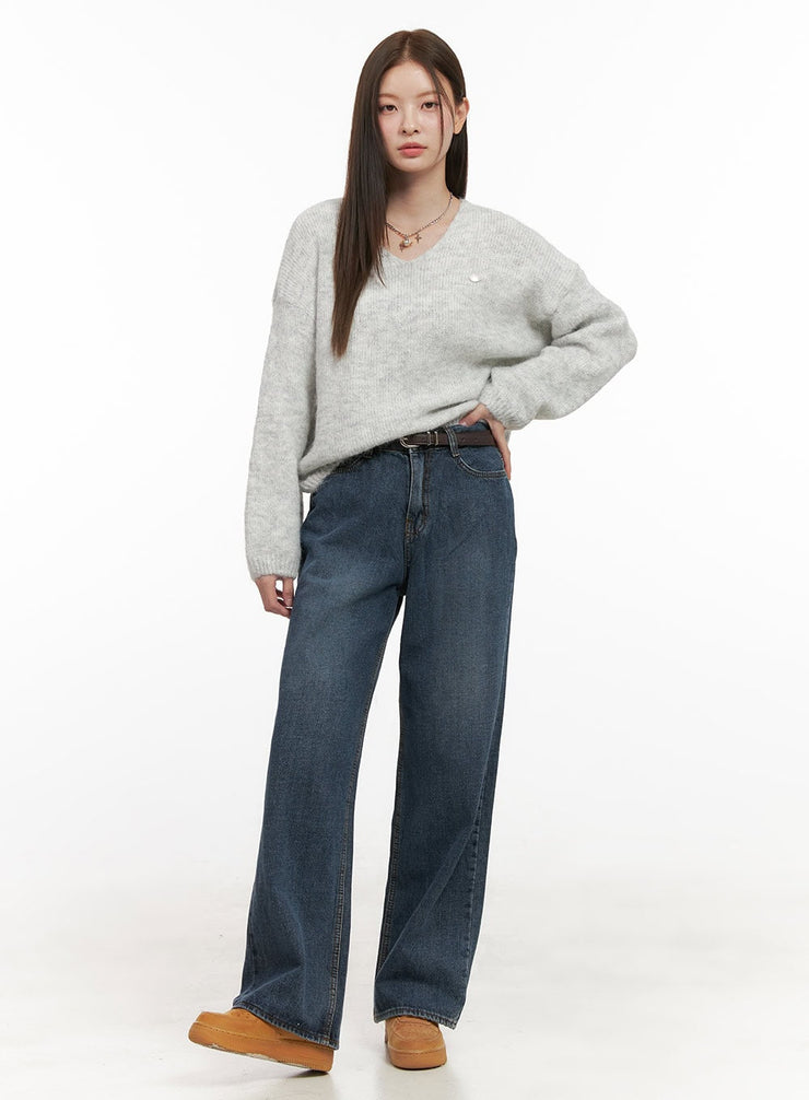 nara-wide-leg-jeans-od412 / Dark blue