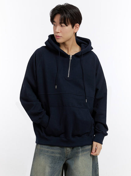 mens-half-zip-hoodie-im525 / Dark blue