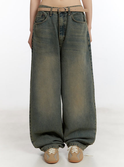 thaila-vintage-baggy-jeans-ca508 / Dark blue