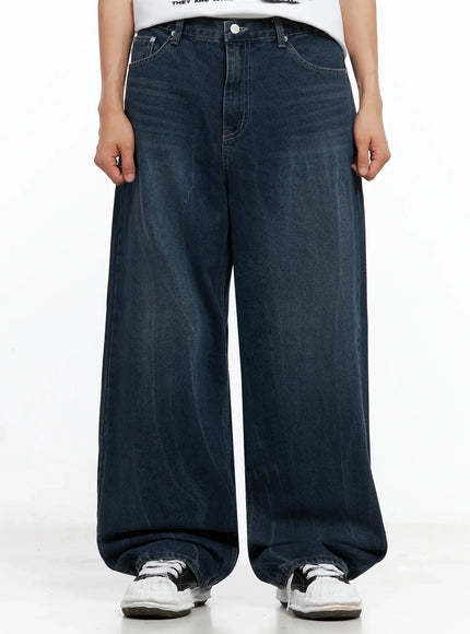 mens-dark-wash-vintage-jeans-il516 / Dark blue