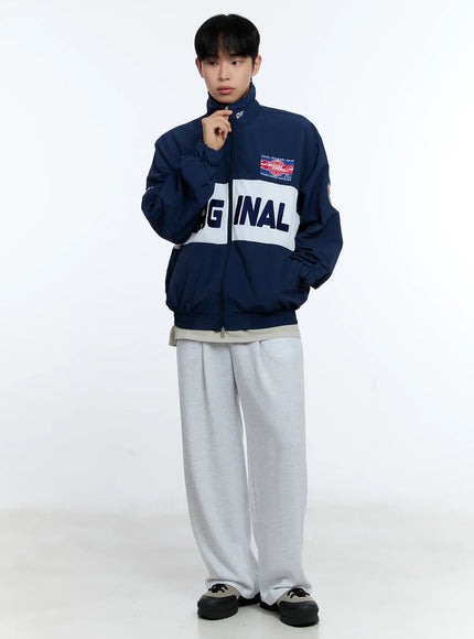 mens-original-graphic-windbreaker-jacket-ig515 / Dark blue