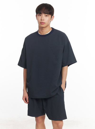 mens-classic-oversized-t-shirt-ia518 / Dark blue