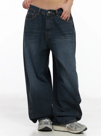 everly-wide-leg-jeans-cj513 / Dark blue