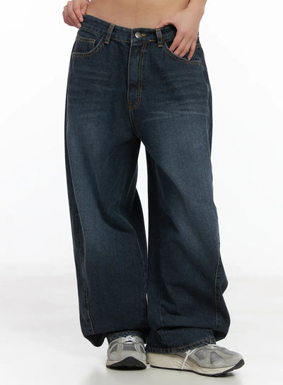 everly-wide-leg-jeans-cj513 / Dark blue