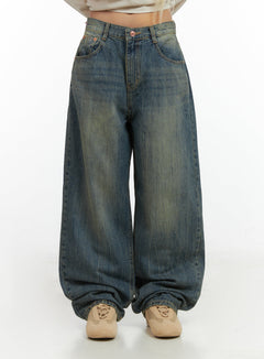 thea-baggy-jeans-in-washed-blue-co415 / Dark blue