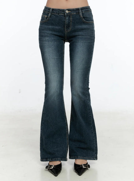 harlee-bootcut-jeans-cs517 / Dark blue