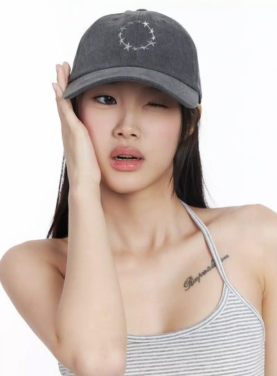 star-ring-pigment-dyed-cap-im506 / Dark gray