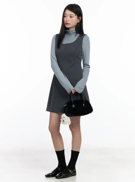 elegant-a-line-mini-dress-cj519 / Dark gray