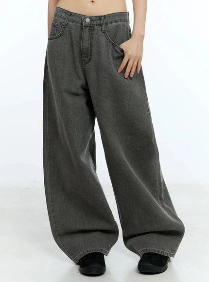 wide-leg-lounge-pants-iu525 / Dark gray