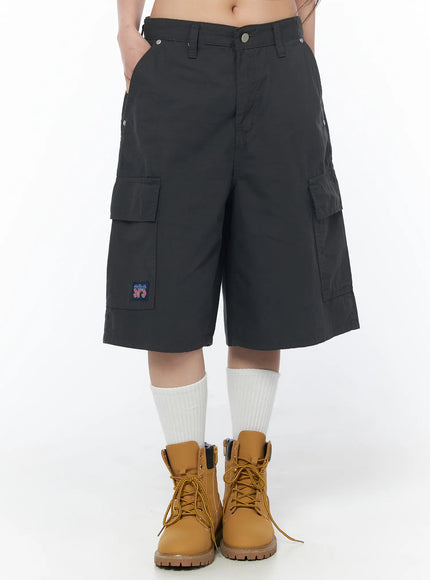 casual-cargo-bermuda-shorts-cy529 / Dark gray