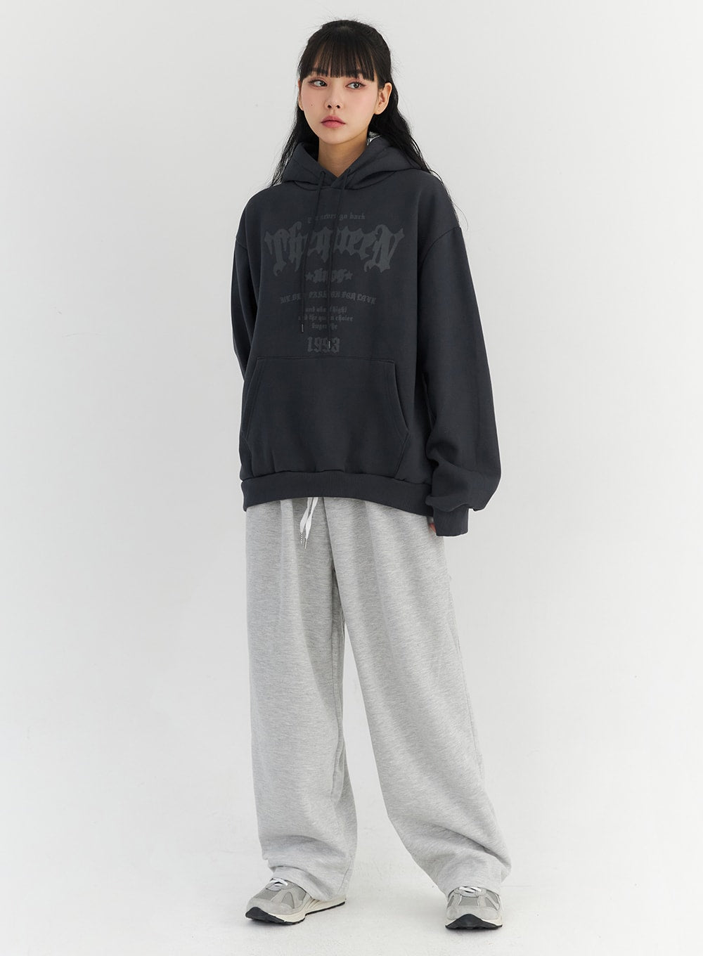 wide-fit-bandedsweat-pants-co330 / Gray