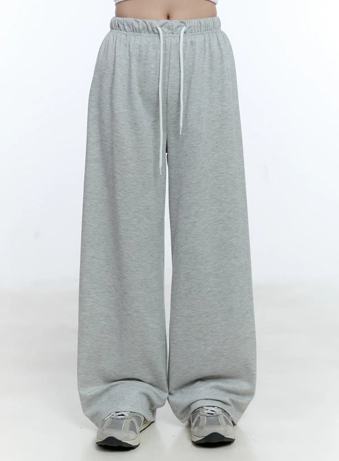wide-leg-casual-sweatpants-cg514 / Gray