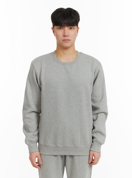 mens-basic-crewneck-sweatshirt-ia402-gray / Gray