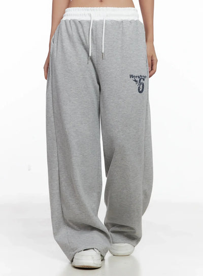 string-waist-band-sweatpants-ig527 / Gray