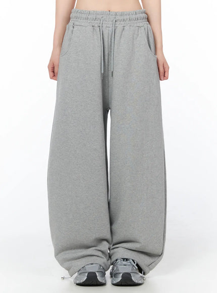 wide-leg-sweatpants-cy506 / Gray