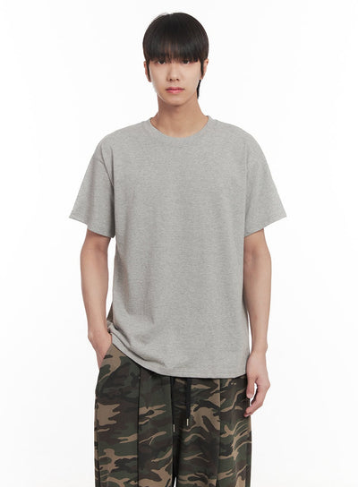 mens-essential-t-shirt-gray-im518 / Gray