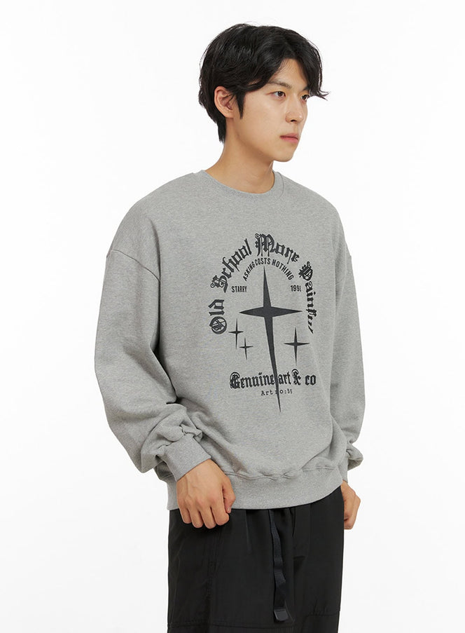 mens-cross-sweatshirt-ig409 / Gray