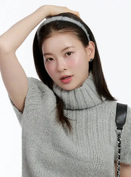 cozy-knit-slim-hairband-id526 / Gray