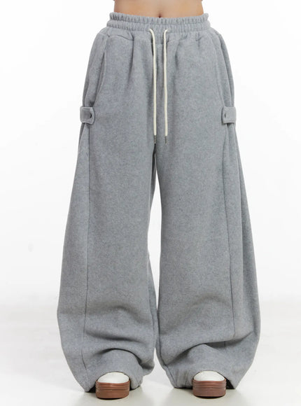 loose-fit-fleece-sweatpants-cn526 / Gray