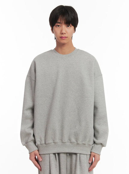 mens-essential-cotton-sweatshirt-ia510 / Gray