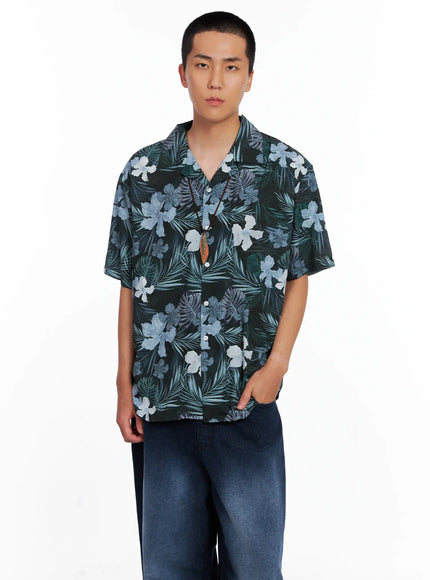 mens-hawaiian-shirt-is510 / Green