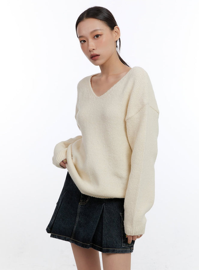 cozyvibe-knit-sweater-co431 / Light beige