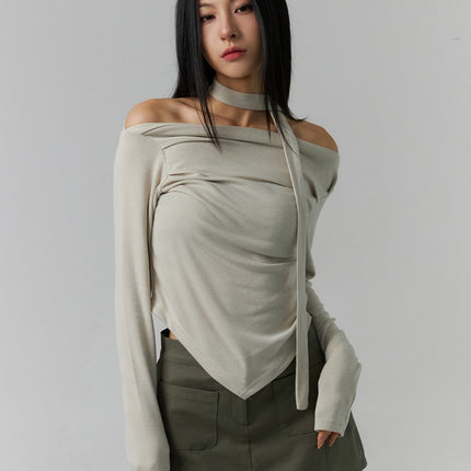 boho-chic-off-shoulder-top-id305 / Light beige