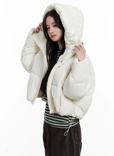cropped-puffer-jacket-cn526 / Light beige