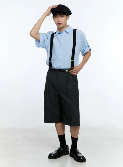 mens-pocket-detail-short-sleeve-shirt-ig519 / Light blue