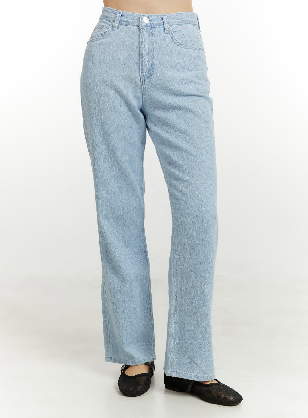 loose-fit-straight-jeans-ou419 / Light blue