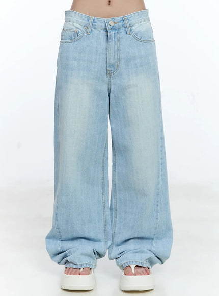Ryan Wide-Leg Denim Jeans CG512