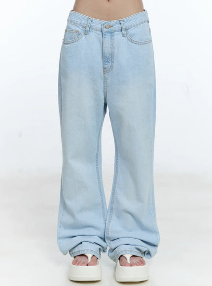 Mae Washed Flare Denim Jeans CG512