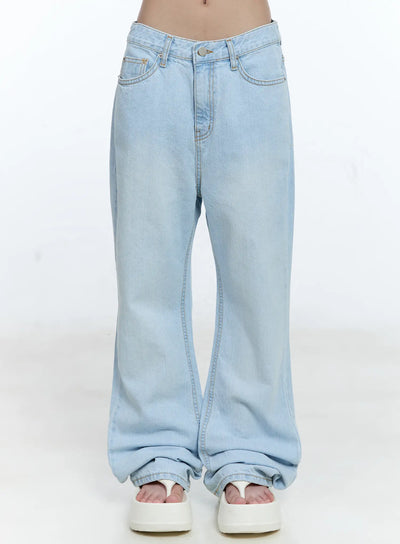 Mae Washed Flare Denim Jeans CG512