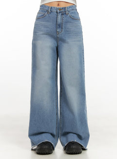 melody-chic-flare-wide-leg-jeans-cn428 / Light blue