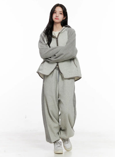 casual-two-tone-sweatpants-co522 / Light gray