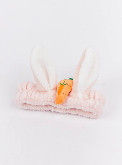 fluffy-bunny-ear-headband-im527 / Pink