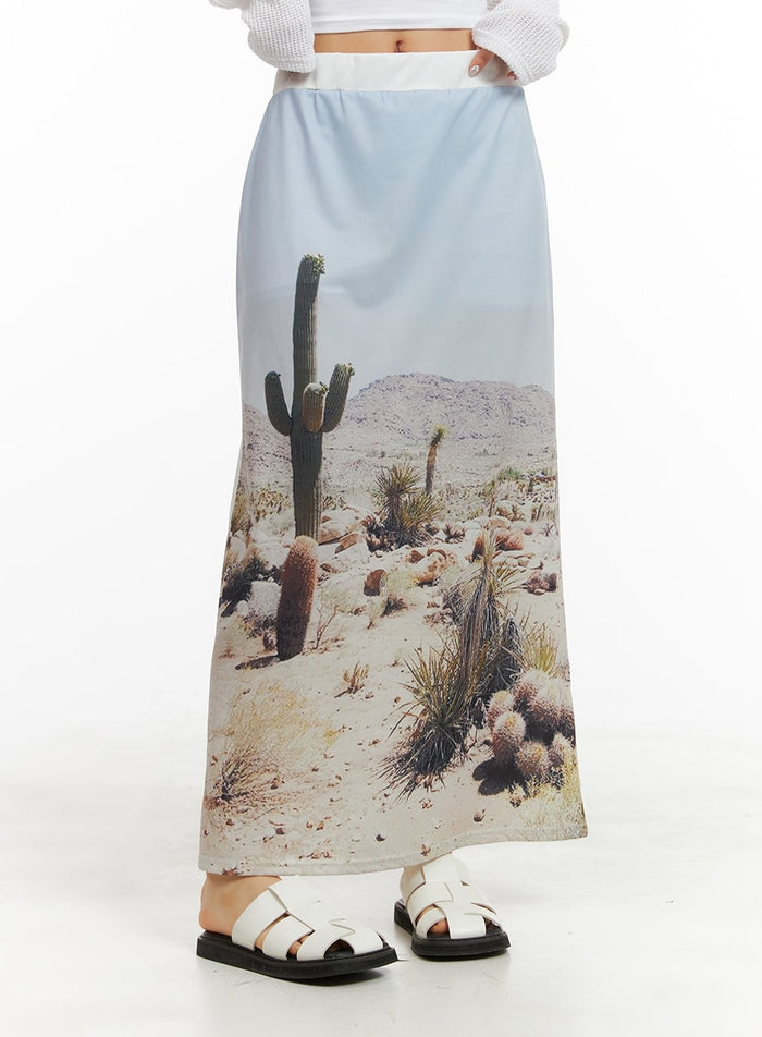 desert-dream-maxi-skirt-ca416 / Printing