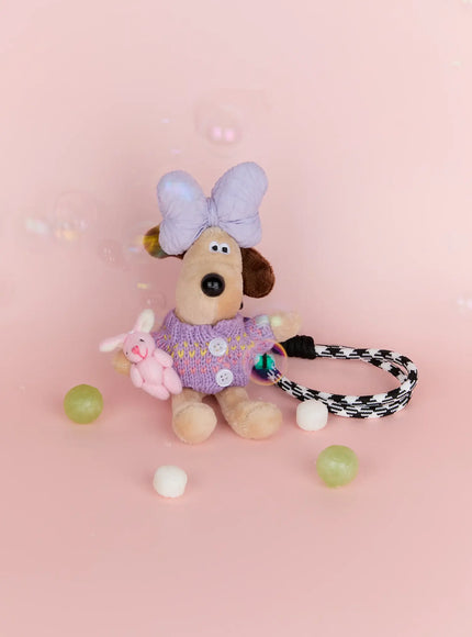 bow-puppy-keychain-ig512 / Purple