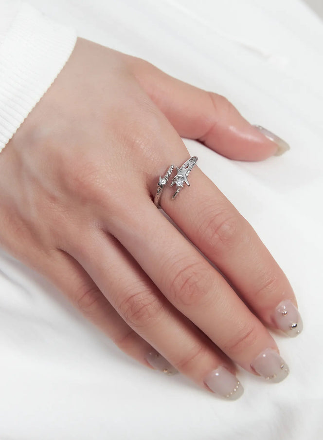 star-knot-ring-cf525 / Silver