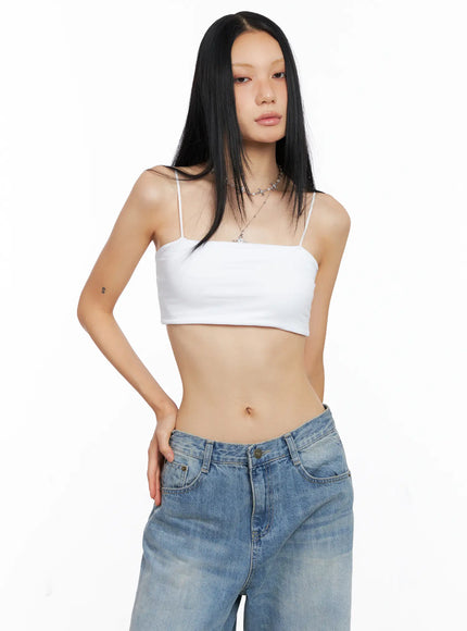 essential-spaghetti-strap-crop-top-cs511 / White