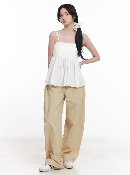 ribbon-flare-cami-top-cy523 / White