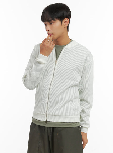 sophisticated-zip-up-shirt-co410 / White