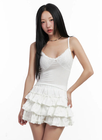 lace-trim-tank-top-cn528 / White