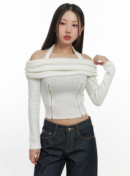 off-shoulder-dream-crop-top-cn419 / White