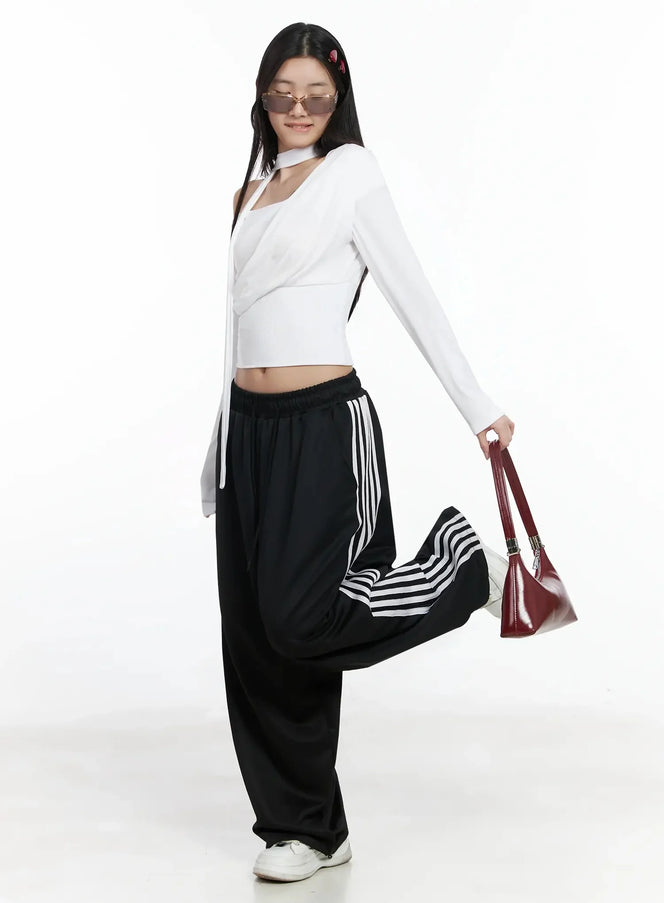 ribbed-off-shoulder-top-and-scarf-set-im506 / White