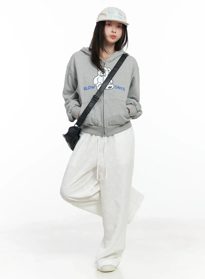 bow-embossed-wide-pants-if525 / White