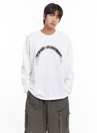 mens-graphic-cotton-long-sleeve-shirt-ia510 / White