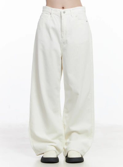 relaxed-fit-corduroy-pants-cj507 / White